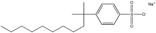 4-(1,1-Dimethyldecyl)benzenesulfonic acid sodium salt Struktur