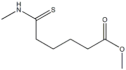 6-Methoxy-N-methyl-6-oxohexanethioamide Struktur