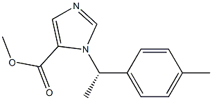 1-[(S)-1-(4-Methylphenyl)ethyl]-1H-imidazole-5-carboxylic acid methyl ester Struktur