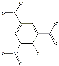 2-Chloro-3,5-dinitrobenzenecarboxylate Struktur