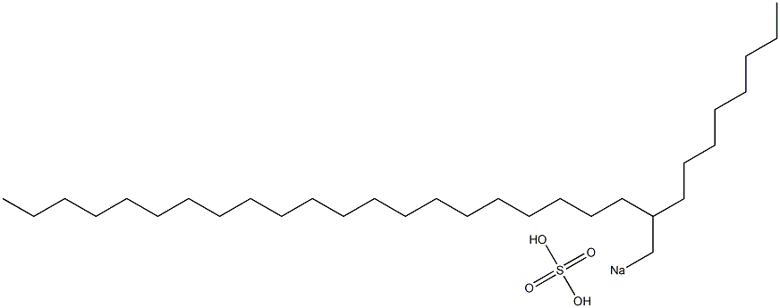 Sulfuric acid 2-octyltricosyl=sodium salt Struktur