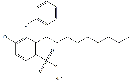 6-Hydroxy-2-nonyl[oxybisbenzene]-3-sulfonic acid sodium salt Struktur