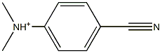 N,N-Dimethyl-4-cyanoanilinium Struktur