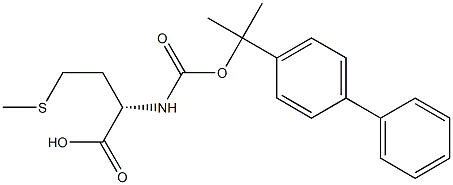 N-[[1-(1,1'-Biphenyl-4-yl)-1-methylethoxy]carbonyl]-L-methionine Struktur