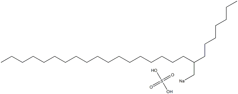 Sulfuric acid 2-heptylicosyl=sodium salt Struktur