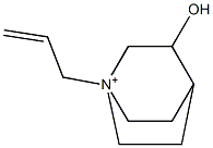 1-(2-Propenyl)-3-hydroxyquinuclidinium Struktur