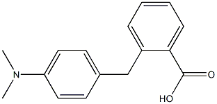 o-[p-(Dimethylamino)benzyl]benzoic acid Struktur