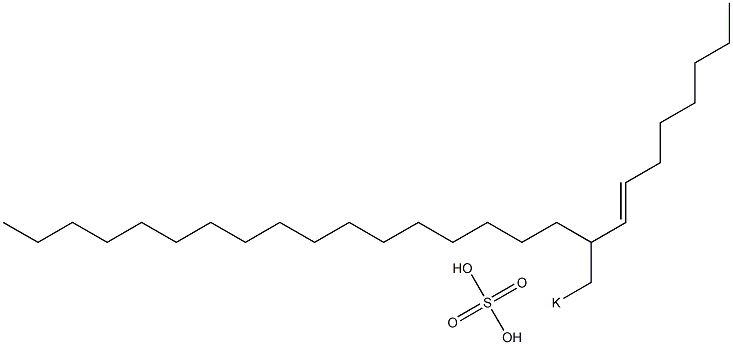 Sulfuric acid 2-(1-octenyl)nonadecyl=potassium ester salt Struktur