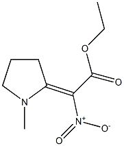 Nitro(1-methylpyrrolidin-2-ylidene)acetic acid ethyl ester Struktur