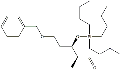 (2S,3R)-5-(Benzyloxy)-3-(tributylsiloxy)-2-methylpentanal Struktur