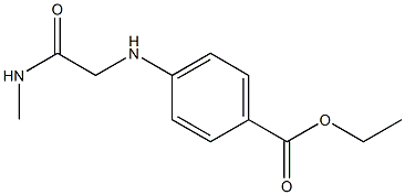 p-[(Methylcarbamoylmethyl)amino]benzoic acid ethyl ester Struktur