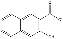 3-Hydroxy-2-naphthalenecarboxylate Struktur