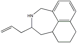 2-Allyl-1,2,3,4,8,9,10,10a-octahydronaphth[1,8-cd]azepine Struktur