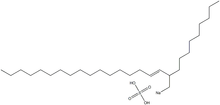 Sulfuric acid 2-nonyl-3-nonadecenyl=sodium ester salt Struktur