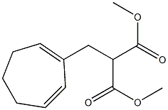 [(1,3-Cycloheptadien-2-yl)methyl]malonic acid dimethyl ester Struktur