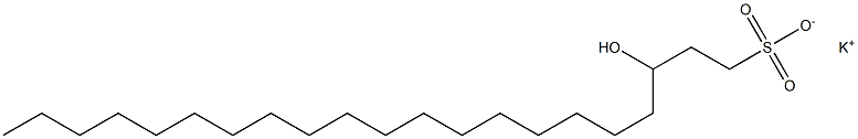 3-Hydroxyhenicosane-1-sulfonic acid potassium salt Struktur