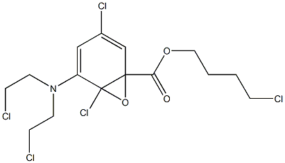 N,N-Bis(2-chloroethyl)-4-chloro-1-butanamineN-oxide Struktur