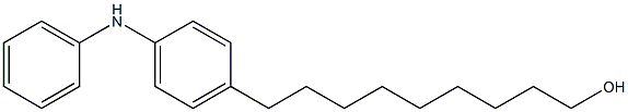 4-(9-Hydroxynonyl)phenylphenylamine Struktur