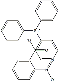 Triphenyltin nitrobenzoate Struktur