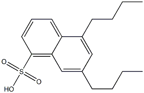 5,7-Dibutyl-1-naphthalenesulfonic acid Struktur