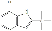 2-Trimethylsilyl-7-chloro-1H-indole Struktur