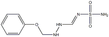 N-Sulfamoyl[phenoxy(2-formylhydrazino)methan]imine Struktur