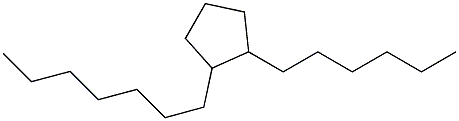 1-Hexyl-2-heptylcyclopentane Struktur