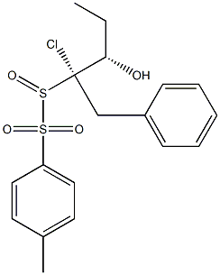 (1S,2S)-1-Chloro-1-benzyl-1-(tosylsulfinyl)butan-2-ol Struktur