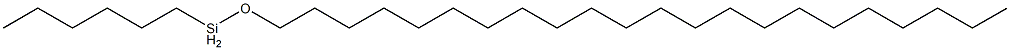 Hexyl(docosyloxy)silane Struktur