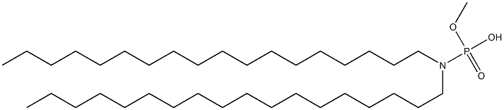 N,N-Dioctadecylamidophosphoric acid hydrogen methyl ester Struktur