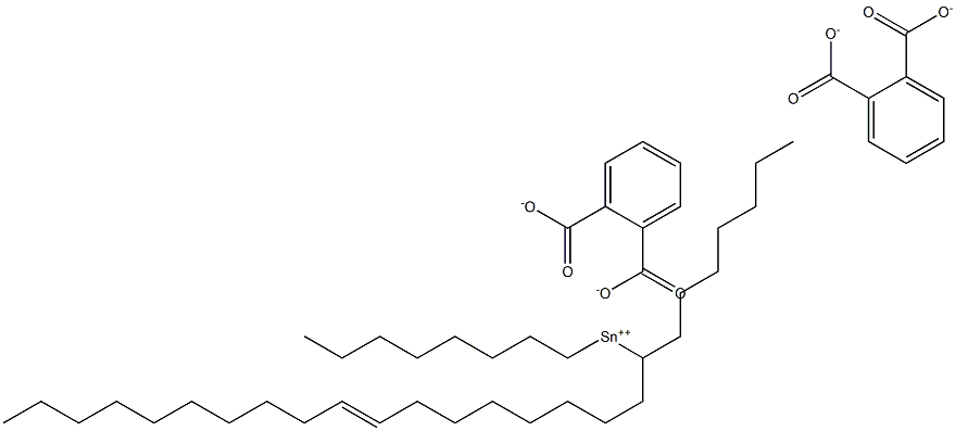 Bis[phthalic acid 1-(8-octadecenyl)]dioctyltin(IV) salt Struktur