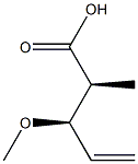 (2S,3R)-2-Methyl-3-methoxy-4-pentenoic acid Struktur