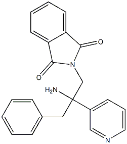 N-[2-Benzyl-2-amino-2-(3-pyridyl)ethyl]phthalimide Struktur