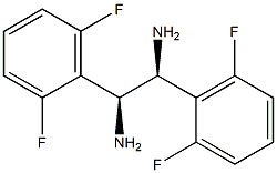 (1S,2S)-1,2-Bis(2,6-difluorophenyl)ethane-1,2-diamine Struktur