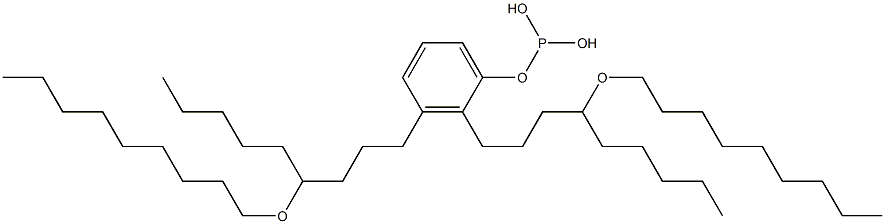 Phosphorous acid bis[4-(nonyloxy)nonyl]phenyl ester Struktur