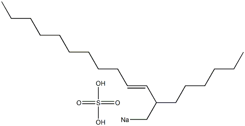 Sulfuric acid 2-hexyl-3-tridecenyl=sodium ester salt Struktur