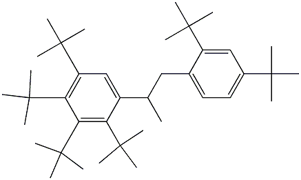 2-(2,3,4,5-Tetra-tert-butylphenyl)-1-(2,4-di-tert-butylphenyl)propane Struktur