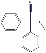 2-Methoxy-2,2-diphenylacetonitrile Struktur