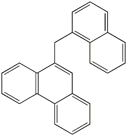 9-(1-Naphtylmethyl)phenanthrene Struktur