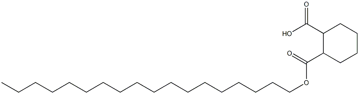 Cyclohexane-1,2-dicarboxylic acid hydrogen 1-octadecyl ester Struktur