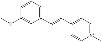 4-(3-Methoxystyryl)-1-methylpyridinium Struktur