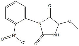 5-Methoxy-3-(2-nitrophenyl)imidazolidine-2,4-dione Struktur