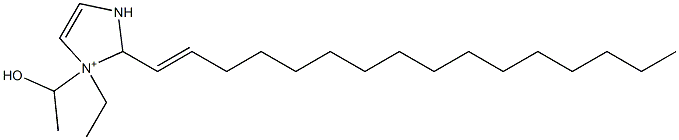 1-Ethyl-2-(1-hexadecenyl)-1-(1-hydroxyethyl)-4-imidazoline-1-ium Struktur