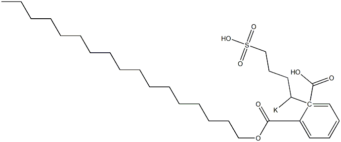 Phthalic acid 1-heptadecyl 2-(1-potassiosulfobutyl) ester Struktur