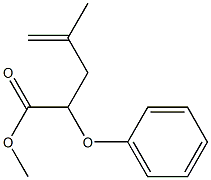 2-(Phenyloxy)-4-methyl-4-pentenoic acid methyl ester Struktur