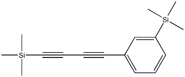 1-(3-Trimethylsilylphenyl)-4-trimethylsilyl-1,3-butanediyne Struktur