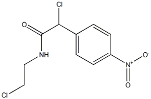 N-(2-Chloroethyl)-2-chloro-2-(4-nitrophenyl)acetamide Struktur