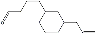 4-[3-(2-Propenyl)cyclohexyl]butanal Struktur