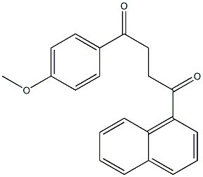 1-(4-Methoxyphenyl)-4-(1-naphtyl)-1,4-butanedione Struktur