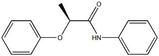 [S,(-)]-2-Phenoxy-N-phenylpropionamide Struktur